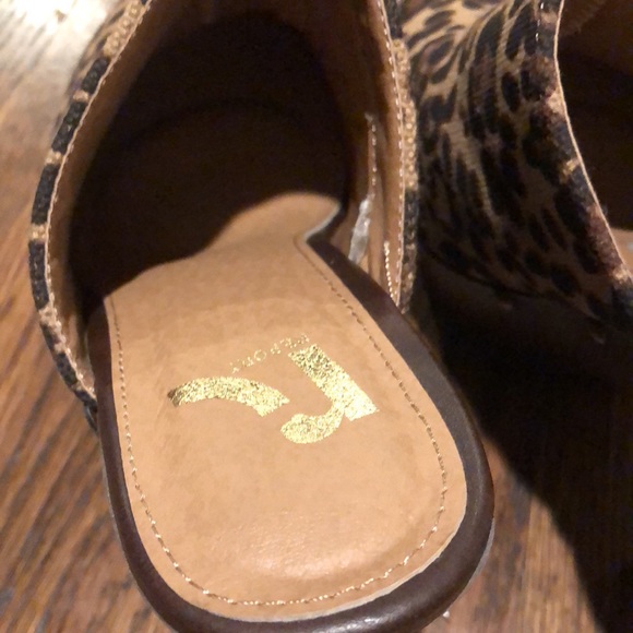 Report Leopard Design Chunky Heels Sandals 👡 Shoe - Picture 11 of 15